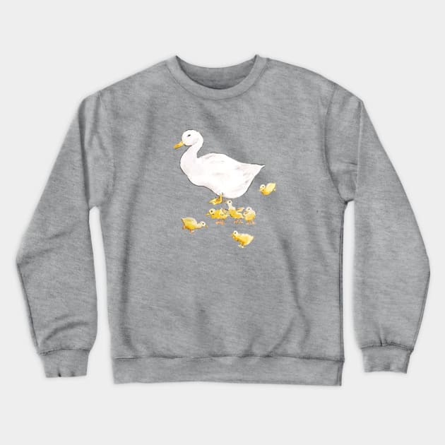 Jemina Duck with ducklings  peter rabbit Rabbit  Beatrix Potter Crewneck Sweatshirt by colorandcolor